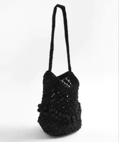 ZARA クロスボディ　編み込み　バッグ
