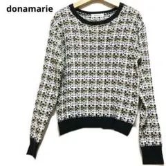ドナマリー　donamarie ツイードプルオーバーニットセーター　Mサイズ