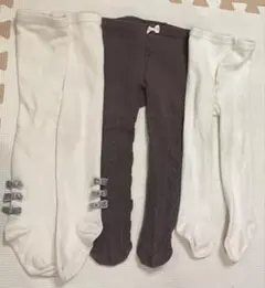 ベビータイツ　petit main 80cm 2枚　赤ちゃん本舗　75cm 1枚