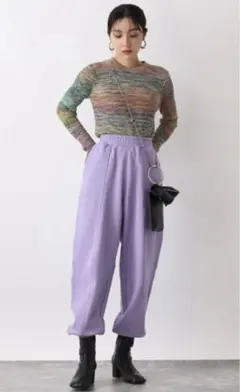 ジーナシス　サスティナブルスウェットジョガーパンツ/