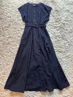 極美品 Te chichi ワンピース リネンライクウエストマークワンピース