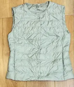 UNIQLO ULTRA LIGHT DOWN ダウンベストXS ライトグリーン