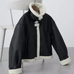 【nui nullu】2WAYショートB-3ムートンジャケット