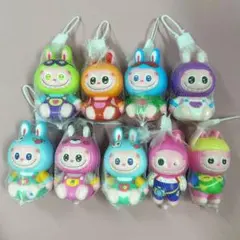 10点セット　ラブブスクイーズ　キーホルダー　プニプニ　柔らかい　マスコット　D
