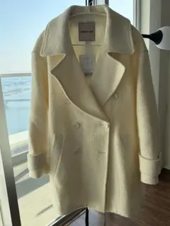 Apuweiser-riche アイボリー ダブルブレストコート サイズ2