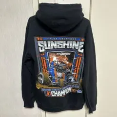 最終値下げ　海外古着　両面プリント　レーシング　パーカー　スエット