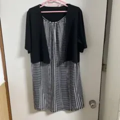 幾何学模様 半袖チュニック