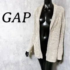 [GAP] ギャップ 長袖 ロングカーディガン カジュアル ベージュ