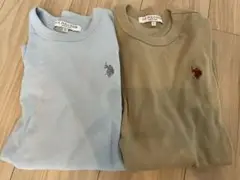 U.S. POLO ASSN./スムース長袖Tシャツ　2枚セット　L