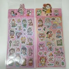 カラフルキャラクターシール2枚セット