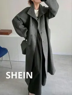 ロングコート ベルト付き