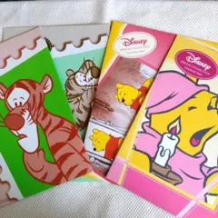 ◆千趣会◆ディズニー　キャラクターメイル◆USED中古◆レターセット◆4冊◆