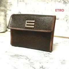 ETRO エトロ 三つ折り財布 コンパクトウォレット ペイズリー柄のサムネイル