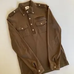 【SALE】タケオキクチ TAKEO KIKUCHI 長袖 シャツ M オリーブ