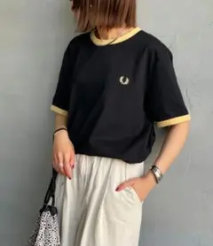 ★ユニセックス★FRED PERRY フレッドペリーTシャツBLACK XL