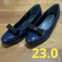 ANTIPINA ネイビー リボン付きシューズのサムネイル