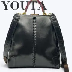 極美品】豊岡鞄 ダレスリュック YOUTA ヨウタ木製ハンドル 本革 