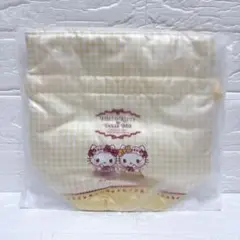 【新品✨】ハローキティ50周年 DOLLY MIXコラボ巾着 イエロー 小物入れ