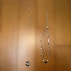 ネックレス リボン ハート