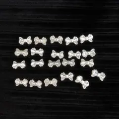 ビーズパーツ アクセサリー パール ハンドメイド素材 20個セット リボン
