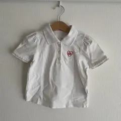 baby GAP ホワイト ハートロゴポロシャツ