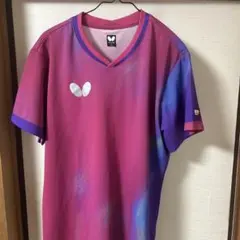 バタフライ インフィリアシャツ ロゼ Lサイズ 卓球ウェア 男女兼用　セール中