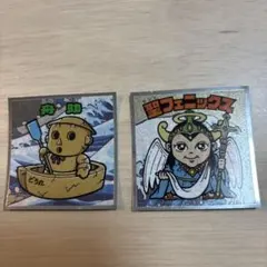 浮世絵ビックリマンチョコシール　 舟助・聖フェニックス