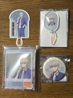 ウィンブレ　アイスクリーム　缶バッジ　キーホルダー　特典カード【梶蓮】4点セット