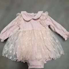 星柄チュールロンパース　80cm(73Y)