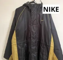 NIKE ベンチコート Mサイズブラック/ゴールド　裏ボア　サッカー　アウター
