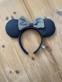 ディズニー　ミニーマウスカチューシャ　デニム