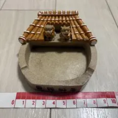 魔除獅子 琉球瓦風 シーサー灰皿