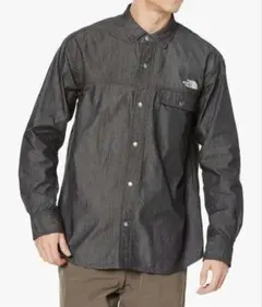 THENORTHFACE 長袖シャツ ブラック デニム　ヌプシ　nr72130