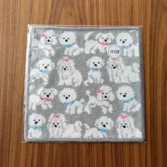 新品❣️フェイラー　モフモフワンチャン　ハンカチ 　ラブラリーバイフェイラー