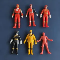 バンダイ】地球戦隊ファイブマン プレイヒーロー ミニソフビ5体セット
