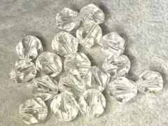 TZ413特価★高品質　多面カット水晶　天然石ビーズセット　まとめて