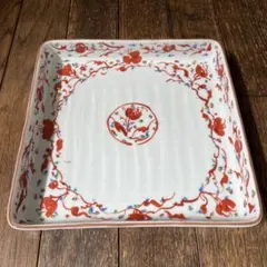 花御堂　赤絵各大盛皿