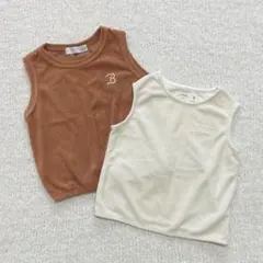 こどもビームス まとめ売り パイル ノースリーブ トップス 1y 2yのサムネイル