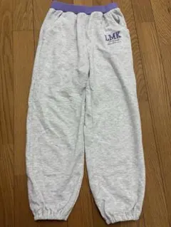 LMK スウェットパンツ 130 グレー パープル