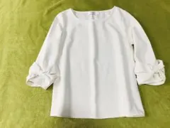 tocco closet 袖リボンブラウス　オフホワイト