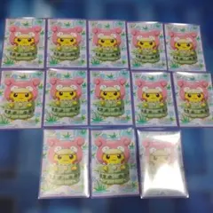 ポケモンカードゲーム デッキシールド ヤドン ピカチュウ　13枚