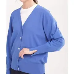 ナノ・ユニバース　ハイストレッチニット Vネックカーディガン 長袖　UVカット