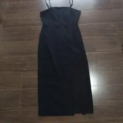 美品 グレイル 田中みな実着用 黒タイトワンピース スリット Lサイズ