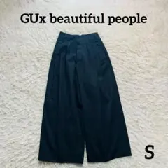 GUx beautiful people タックワイドパンツ S