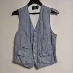 RRL インディゴ キルティングベスト XS 洗濯機OK・リバーシブル】キルティングベスト｜KINDCARE