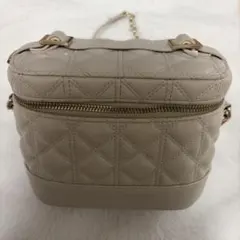 RANDA キルティング2wayバニティバッグ クリーム