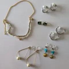 ブレスレットとイヤリングセット　6点