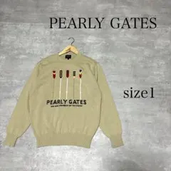 PEARLY GATES パリーゲイツ 長袖 ニット セーター 1 レディース