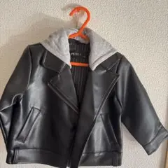 PETIT-F フード付きジャケット 80サイズ 黒