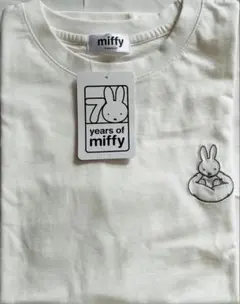 新品タグ付きmiffyミッフィー70 years 半袖Tシャツ ホワイトMサイズ